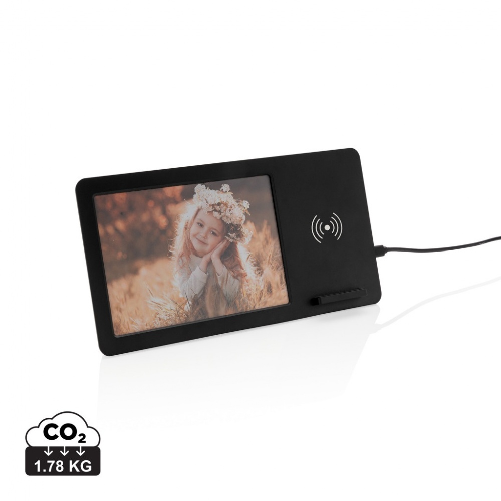 Logotrade promotional item image of: 5W Wireless charger and photo frame