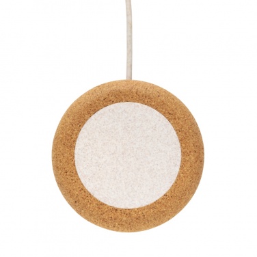 Logotrade promotional product picture of: Cork and Wheat 5W wireless charger