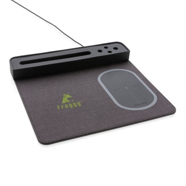 Logotrade promotional item image of: Air mousepad with 5W wireless charging and USB