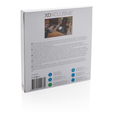 Logo trade promotional items image of: Air mousepad with 5W wireless charging and USB