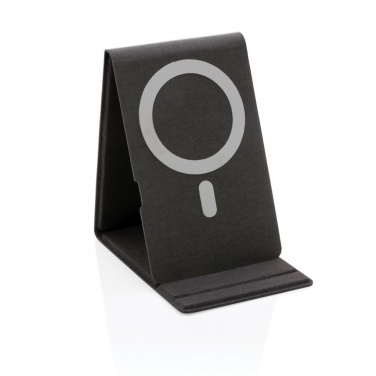 Logo trade advertising products picture of: Artic Magnetic 10W wireless charging phone stand