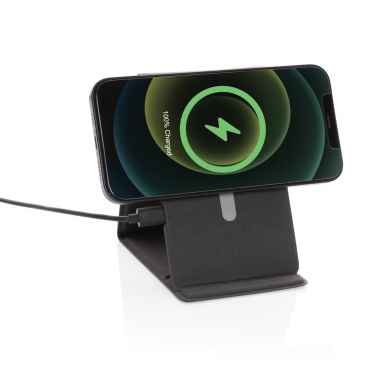 Logotrade advertising products photo of: Artic Magnetic 10W wireless charging phone stand