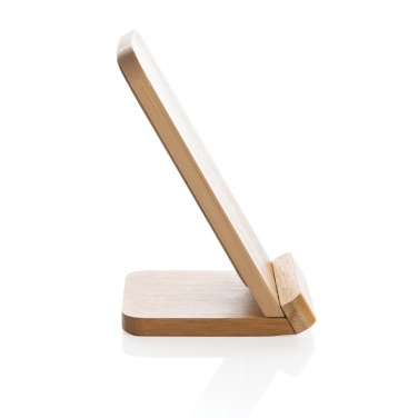Logo trade advertising products image of: Bamboo 5W wireless charging stand