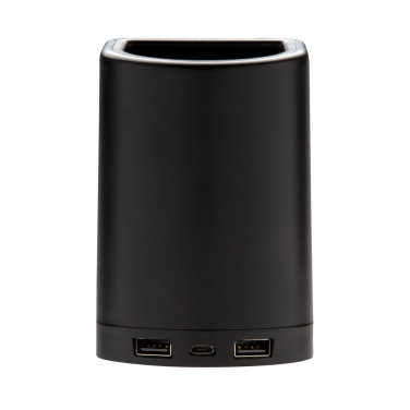 Logotrade advertising product image of: Light up logo 5W wireless charging pen holder
