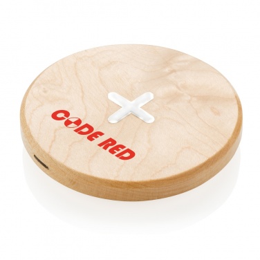 Logo trade advertising product photo of: 5W wood wireless charger