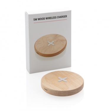 Logotrade promotional giveaway picture of: 5W wood wireless charger
