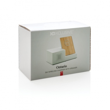 Logotrade advertising product image of: Ontario 5W wireless charger with speaker