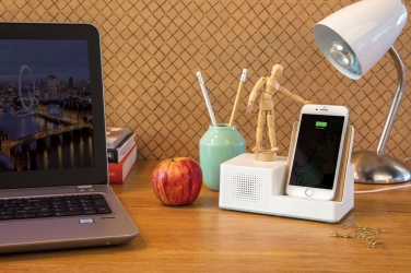 Logotrade promotional items photo of: Ontario 5W wireless charger with speaker