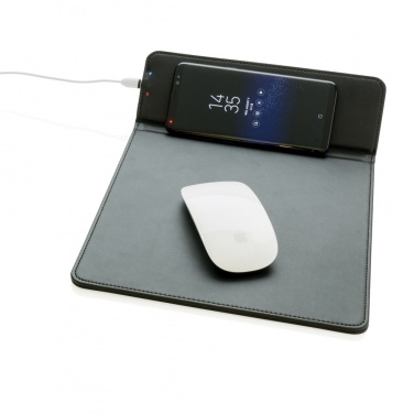 Logo trade promotional items image of: Mousepad with 5W wireless charging
