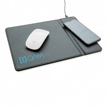 Logo trade corporate gifts picture of: Mousepad with 5W wireless charging