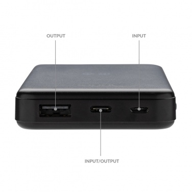 Logotrade promotional merchandise picture of: RCS recycled plastic 5.000 mAh 5W wireless powerbank