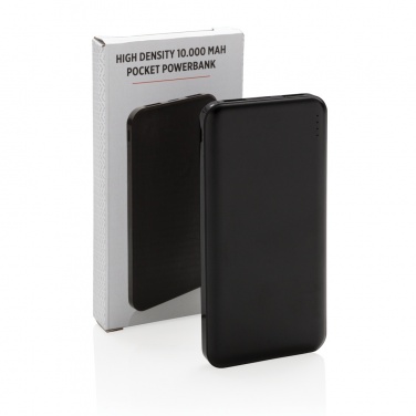 Logo trade promotional item photo of: High Density 10.000 mAh Pocket Powerbank