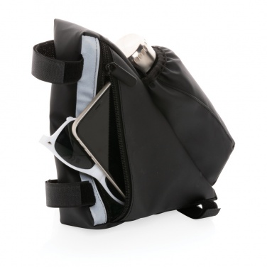Logotrade promotional product image of: PU high visibility bike frame bag with bottle holder