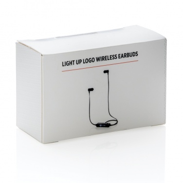 Logo trade promotional product photo of: Light up logo wireless earbuds