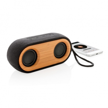 Logotrade advertising product picture of: Bamboo X double speaker