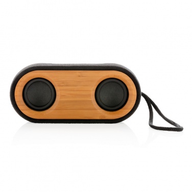Logo trade promotional merchandise photo of: Bamboo X double speaker