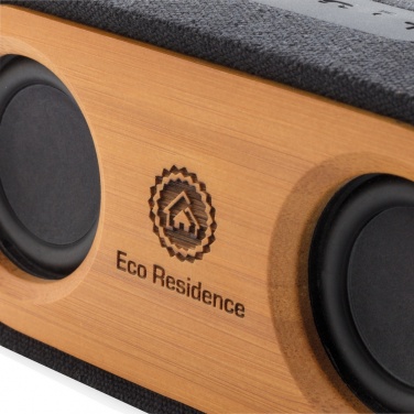 Logo trade promotional products picture of: Bamboo X double speaker