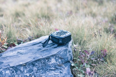 Logotrade promotional items photo of: 3W RCS recycled plastic wireless sunwave solar speaker