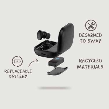 Logotrade business gifts photo of: Lakewood RCS recycled and repairable wireless earbuds