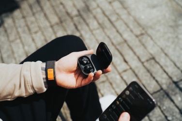 Logotrade corporate gift image of: Lakewood RCS recycled and repairable wireless earbuds