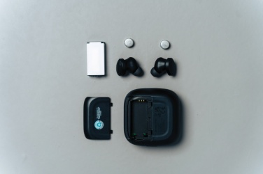Logo trade advertising product photo of: Lakewood RCS recycled and repairable wireless earbuds