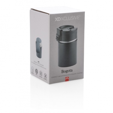 Logo trade promotional giveaways image of: Bogota compact vacuum mug with ceramic coating