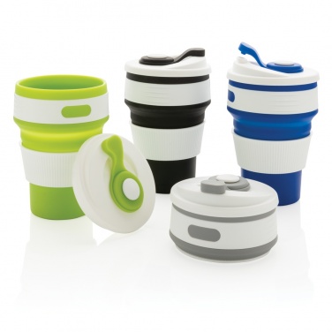 Logo trade promotional giveaway photo of: Foldable silicone cup