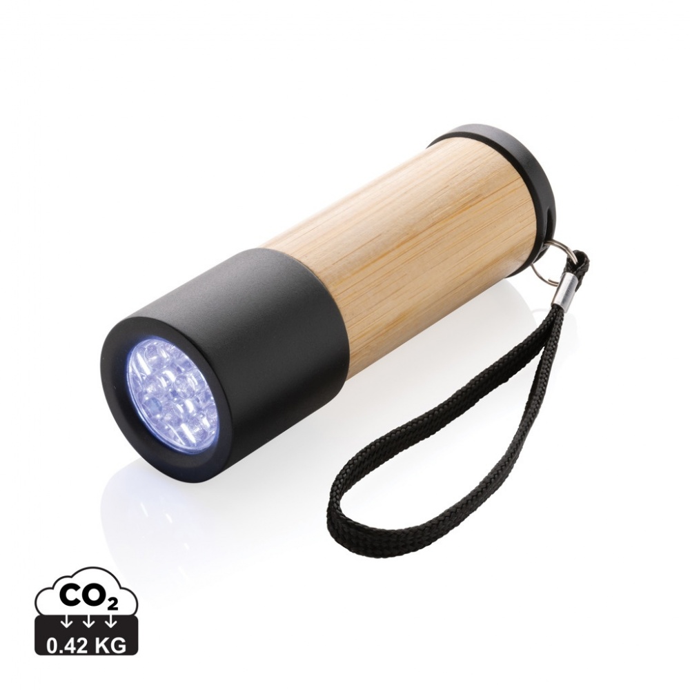 Logotrade promotional product image of: Bamboo and RCS certfied recycled plastic torch