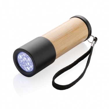 Logo trade promotional gifts image of: Bamboo and RCS certfied recycled plastic torch