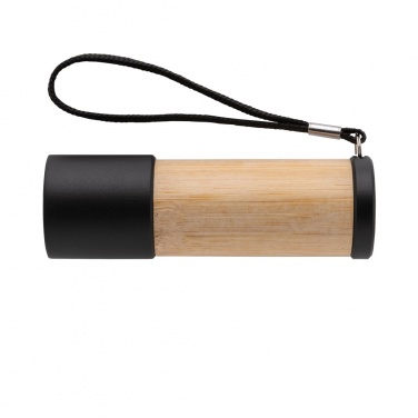 Logo trade promotional merchandise picture of: Bamboo and RCS certfied recycled plastic torch