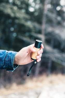Logo trade promotional giveaway photo of: Bamboo and RCS certfied recycled plastic torch