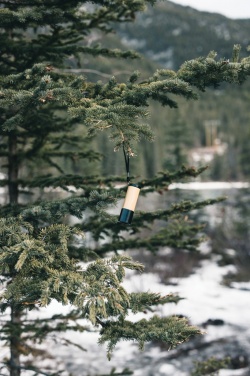 Logo trade promotional merchandise picture of: Bamboo and RCS certfied recycled plastic torch