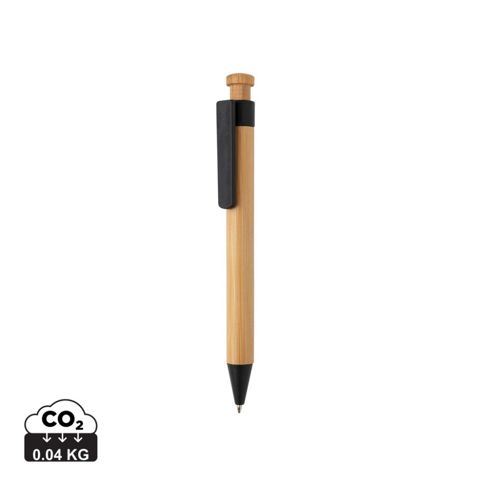 Logotrade promotional merchandise picture of: Bamboo pen with wheatstraw clip