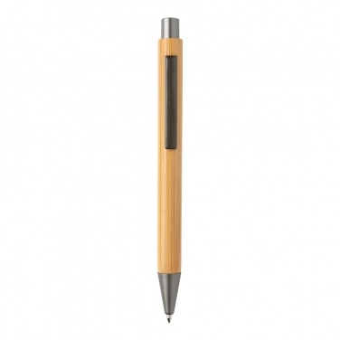 Logo trade promotional item photo of: Slim design bamboo pen
