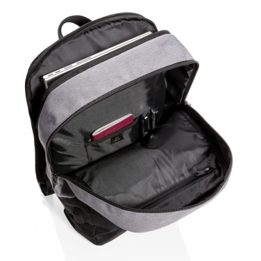 Logo trade promotional merchandise photo of: Modern 15.6" USB & RFID laptop backpack PVC free