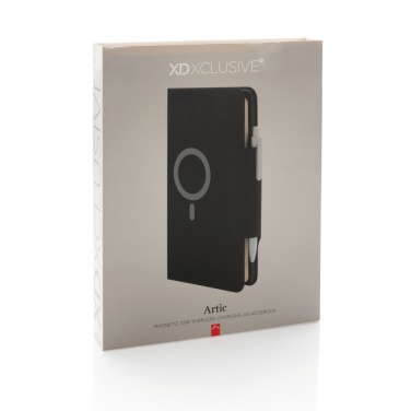 Logo trade promotional products picture of: Artic Magnetic 10W wireless charging A5 notebook