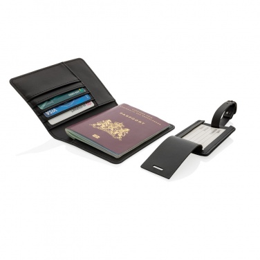 Logotrade corporate gift picture of: Swiss Peak GRS recycled PU travel gift set