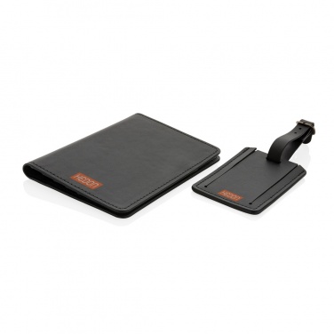 Logotrade promotional merchandise picture of: Swiss Peak GRS recycled PU travel gift set