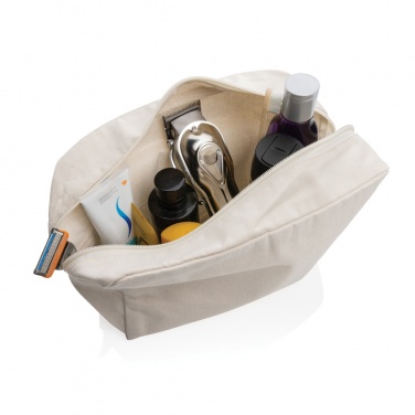 Logo trade promotional merchandise photo of: Impact Aware™ 285 gsm rcanvas toiletry bag undyed
