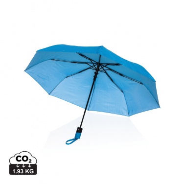 Logo trade promotional giveaways picture of: 21" Impact AWARE™ 190T mini auto open umbrella