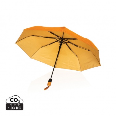 Logo trade promotional gifts image of: 21" Impact AWARE™ 190T mini auto open umbrella