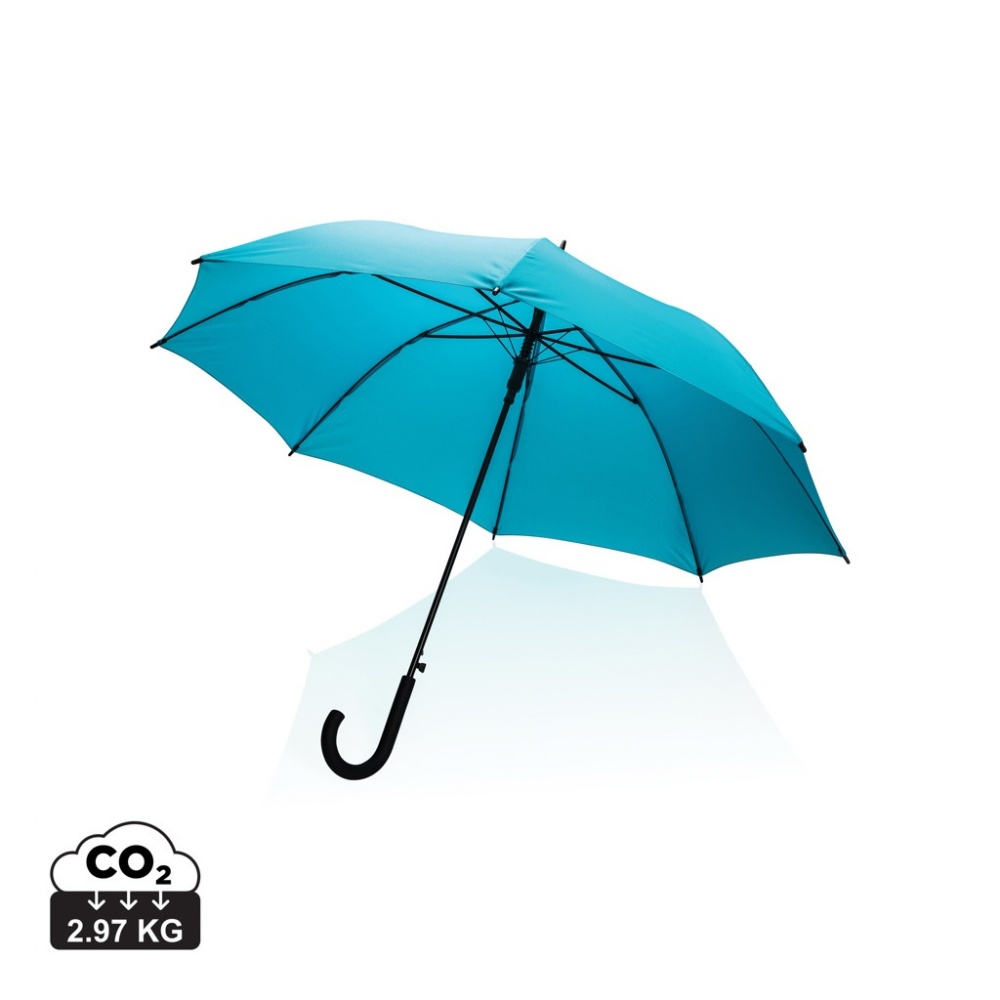 Logo trade promotional giveaway photo of: 23" Impact AWARE™ RPET 190T standard auto open umbrella