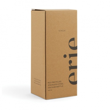 Logo trade business gifts image of: VINGA Erie RCS steel vacuum bottle 450 ML