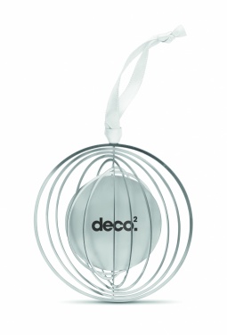 Logo trade promotional giveaways picture of: Circle decoration with ribbon