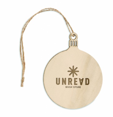 Logotrade promotional giveaway picture of: Wooden Tree bauble hanger