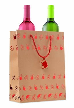 Logo trade promotional merchandise picture of: Gift paper bag with pattern