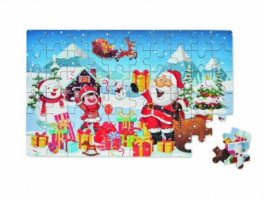 Logotrade promotional item image of: Wooden Christmas puzzle