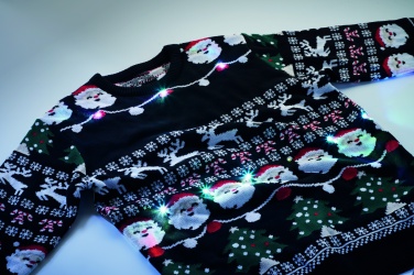 Logo trade promotional items image of: Christmas LED sweater L/XL