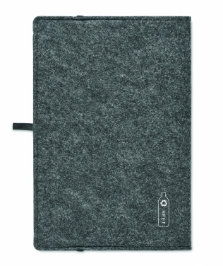 Logo trade promotional merchandise picture of: A5 notebook RPET felt