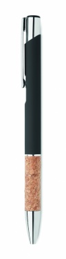 Logotrade advertising product image of: Ballpoint pen made of aluminum with a cork grip
